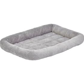 MidWest Quiet Time Deluxe Diamond Stitch Pet Bed Gray for Dogs - X-Large - 1 count