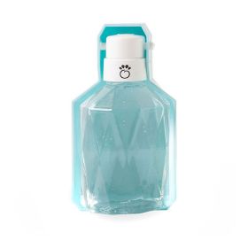 Pet water bottle with foldout lid/bowl - Blue