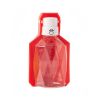 Pet water bottle with foldout lid/bowl - Red