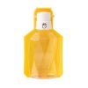 Pet water bottle with foldout lid/bowl - Yellow