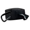 Pet poop bag dispenser with carabiner clasp - Black