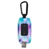 Pet poop bag dispenser with carabiner clasp - Tie Dye