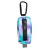 Pet poop bag dispenser with carabiner clasp - Tie Dye