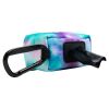 Pet poop bag dispenser with carabiner clasp - Tie Dye