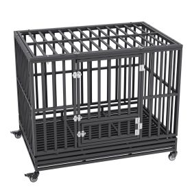 VEVOR 47 Inch Heavy Duty Dog Crate, Indestructible Dog Crate