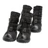 Elasto-FIT boots, adjustable & reflective - Black