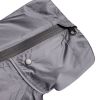 Full Body Waterproof Splash Suit w/ 4 legs, zipper & reflective piping - Charcoal