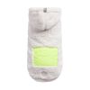 Super Soft Sherpa Fleece Hoodie w/ Contrast Neon Pocket - Off White