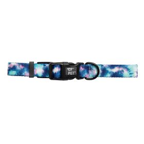 Durable Nylon Printed Dog Collar - Tie Dye (Color: Tie Dye, size: XS)