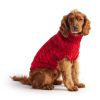 Chunky Cable Knit Turtleneck Classic Sweater - Red