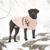 Sculpted Turtleneck Sweater w/ vintage heritage design - Pink