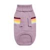 Sculpted Turtleneck Sweater with retro design - Lavender