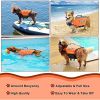 Dog Life Jacket; Reflective Dog Safety Vest Adjustable Pet Life Preserver with Strong Buoyancy and Durable Rescue Handle for Swimming; Surfing; Boatin